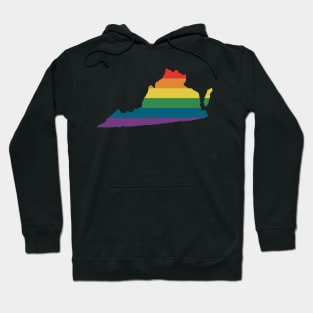 Virginia State Rainbow Hoodie